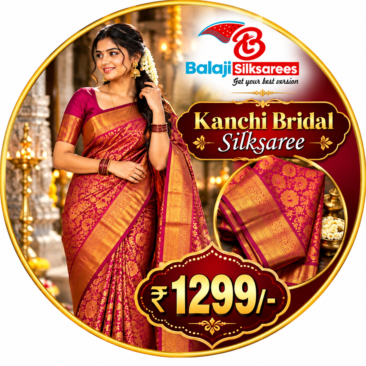 Kanchi Bridal Silksaree