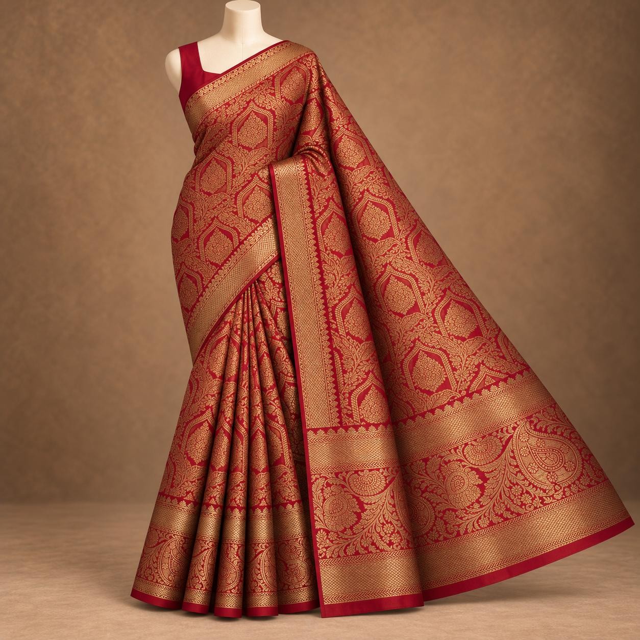 Luxury Bridal wedding silk saree