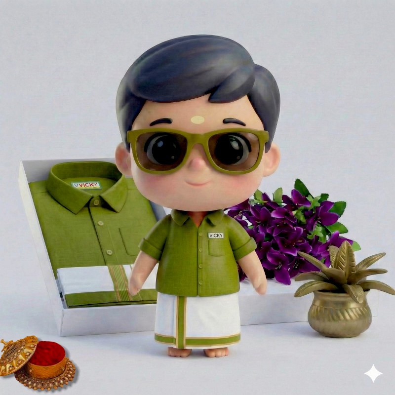 Kids dhoti and shirt