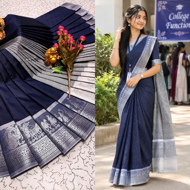 3D Emposed Silksarees