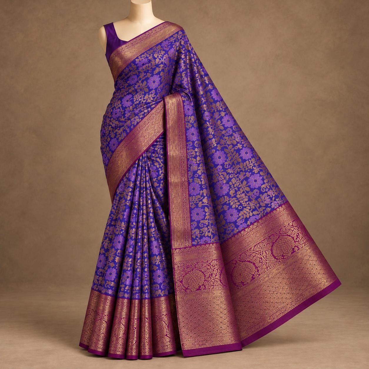 Luxury Bridal wedding silk saree