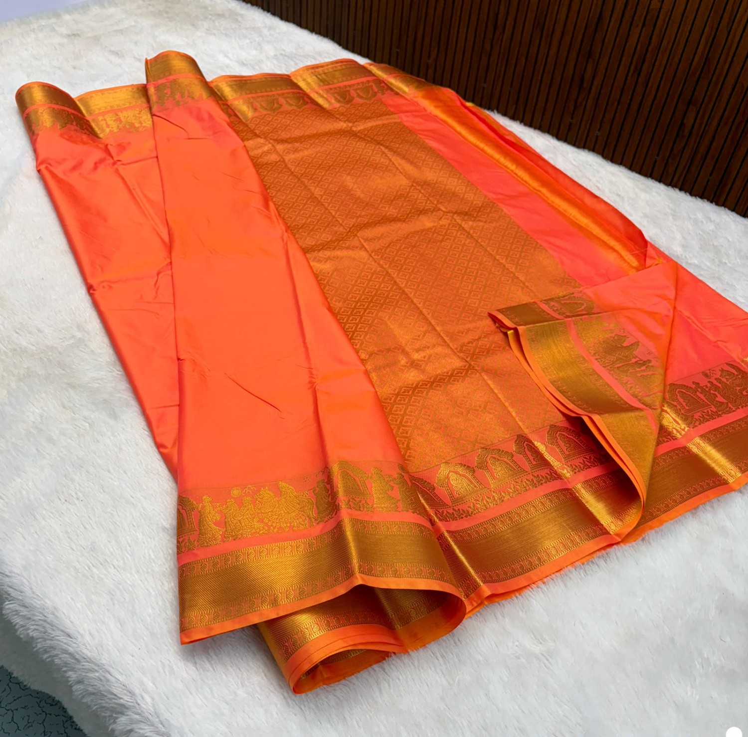 Kanchipuram Pallaku soft silk sarees