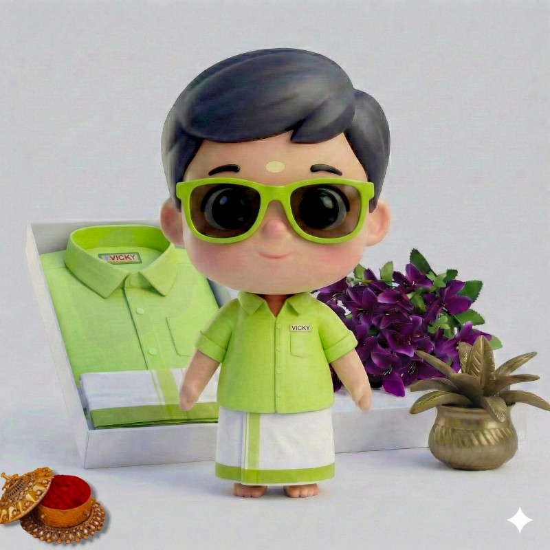 Kids dhoti and shirt