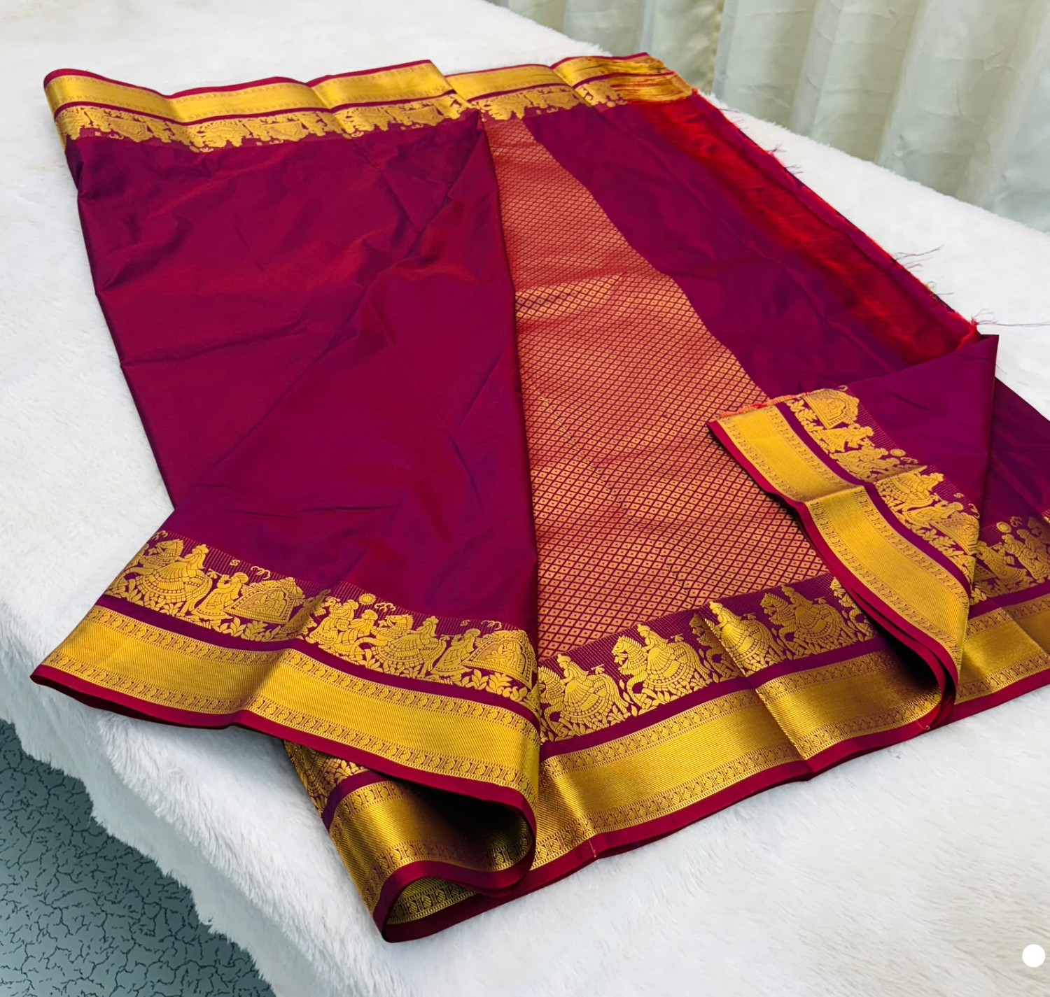 Kanchipuram Pallaku soft silk sarees