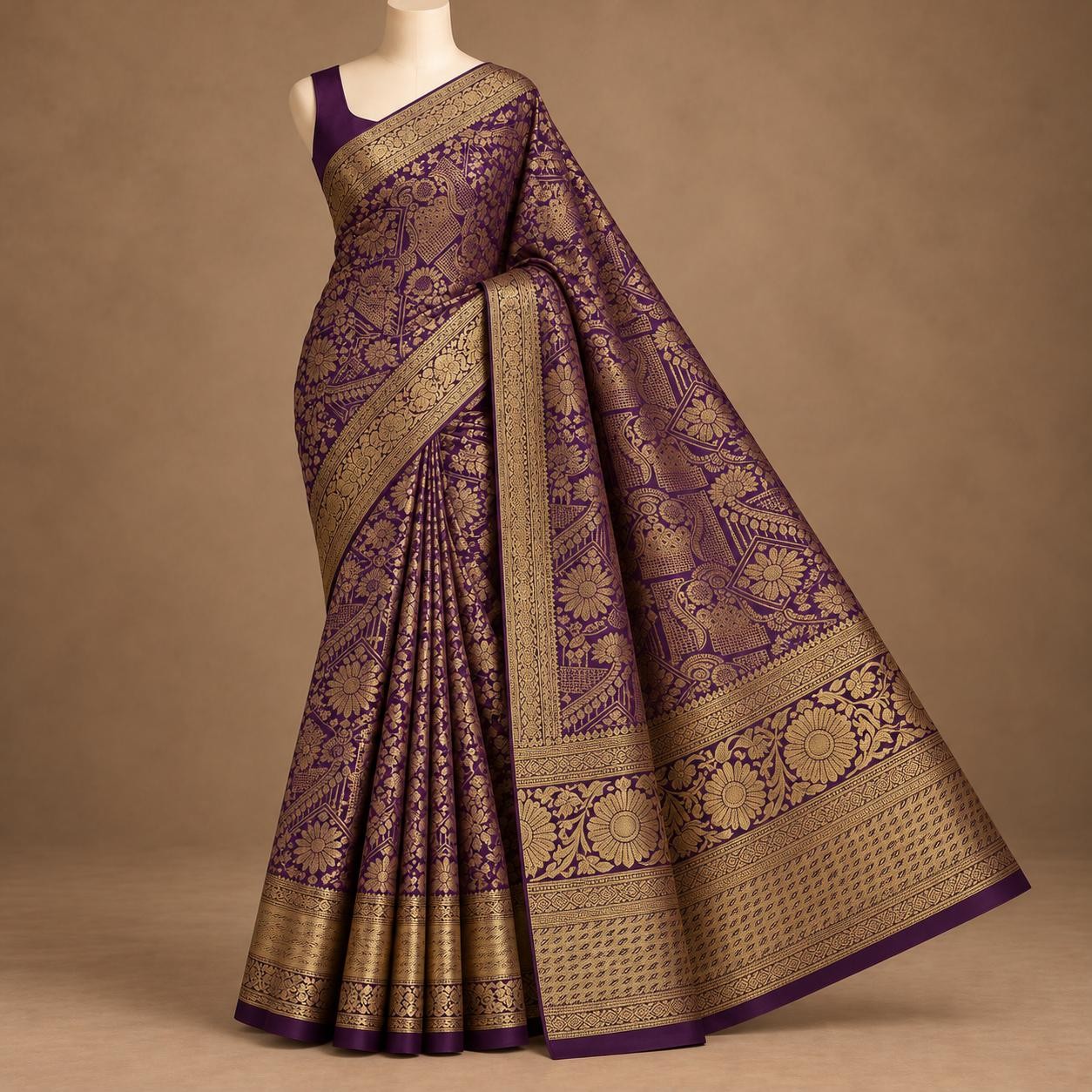 Luxury Bridal wedding silk saree