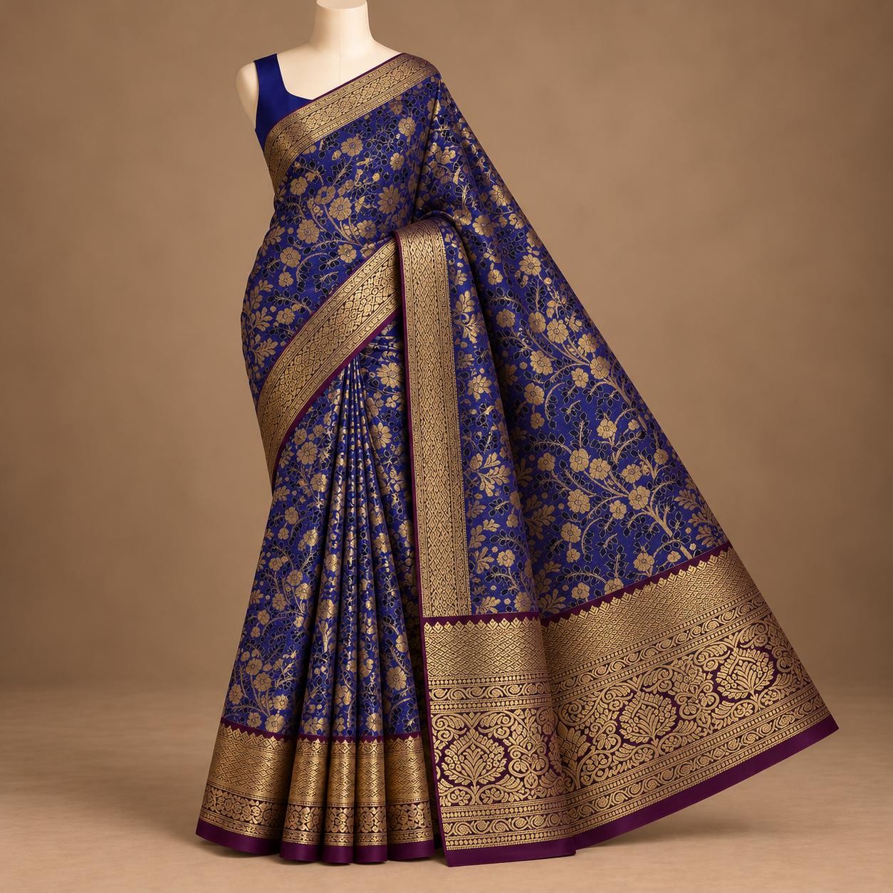 Luxury Bridal wedding silk saree