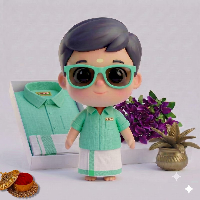 Kids dhoti and shirt