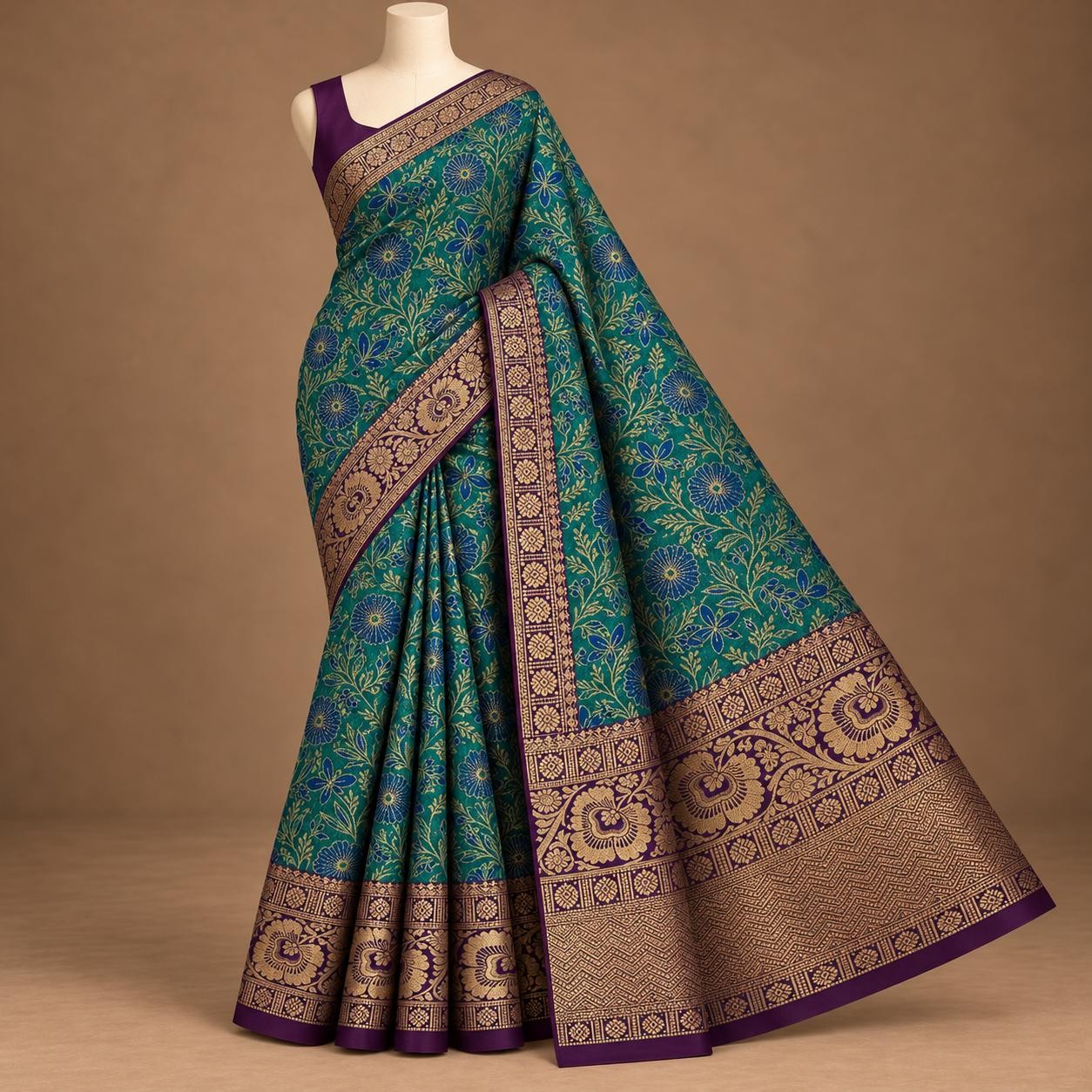 Luxury Bridal wedding silk saree