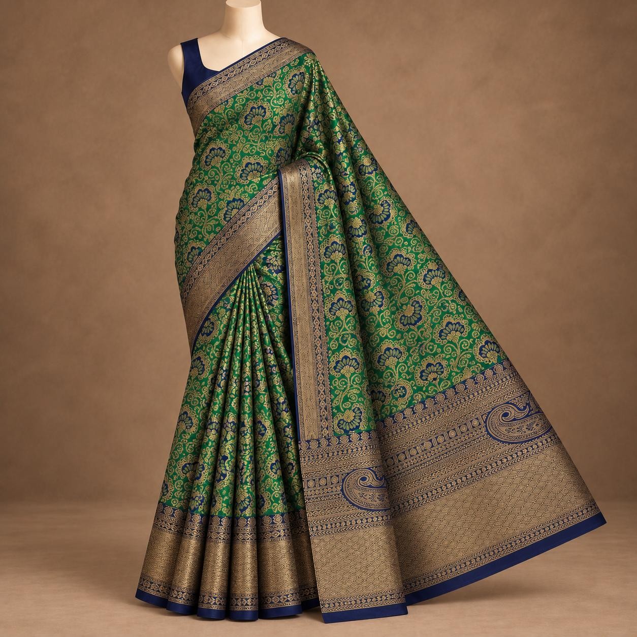 Luxury Bridal wedding silk saree