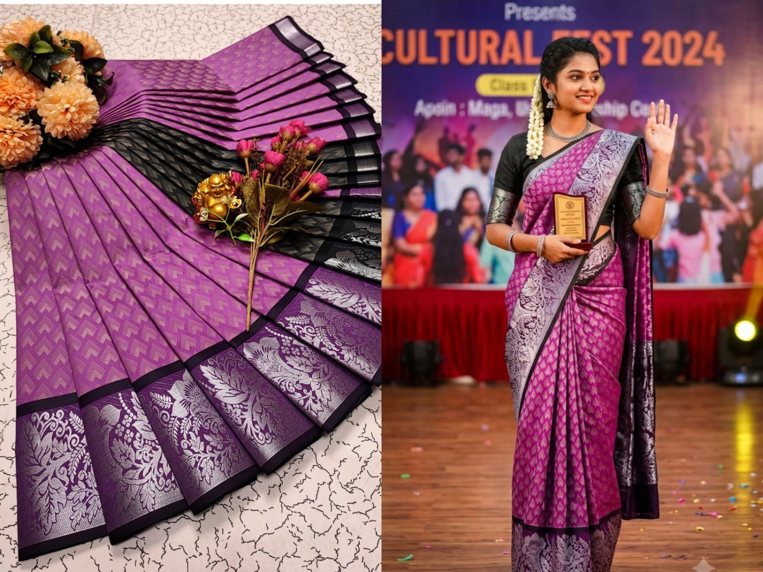 3D Emposed Silksarees