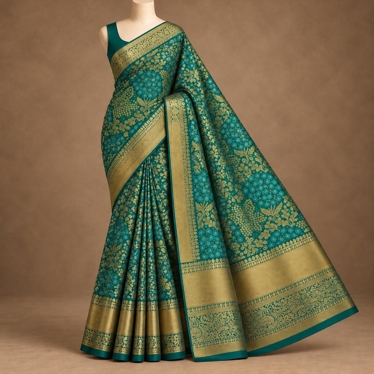Luxury Bridal wedding silk saree