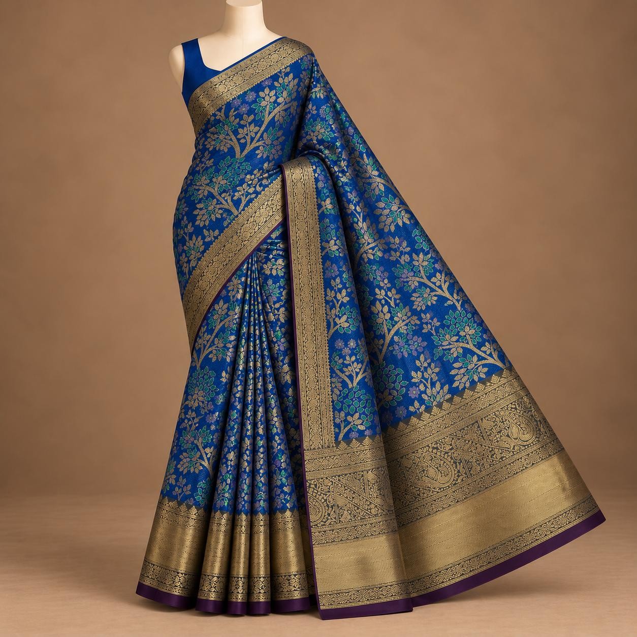 Luxury Bridal wedding silk saree
