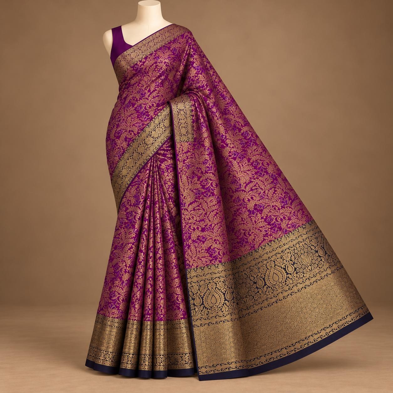 Luxury Bridal wedding silk saree