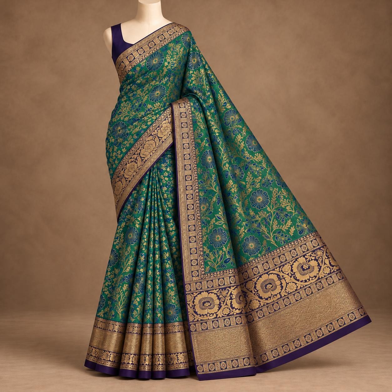 Luxury Bridal wedding silk saree