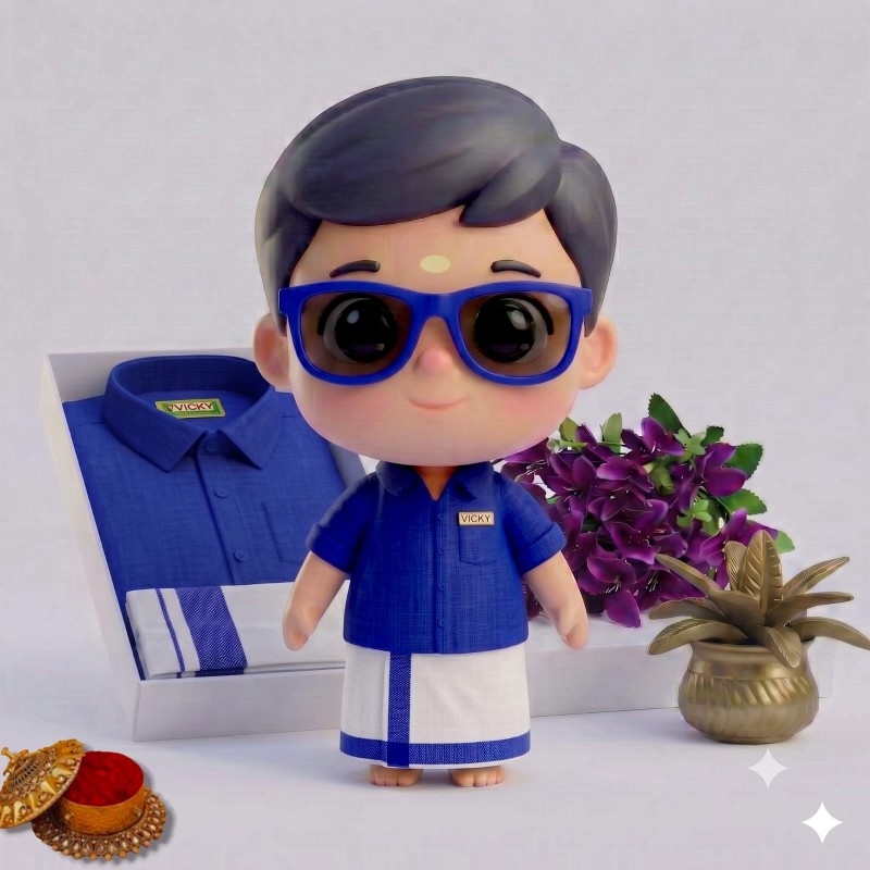 Kids dhoti and shirt