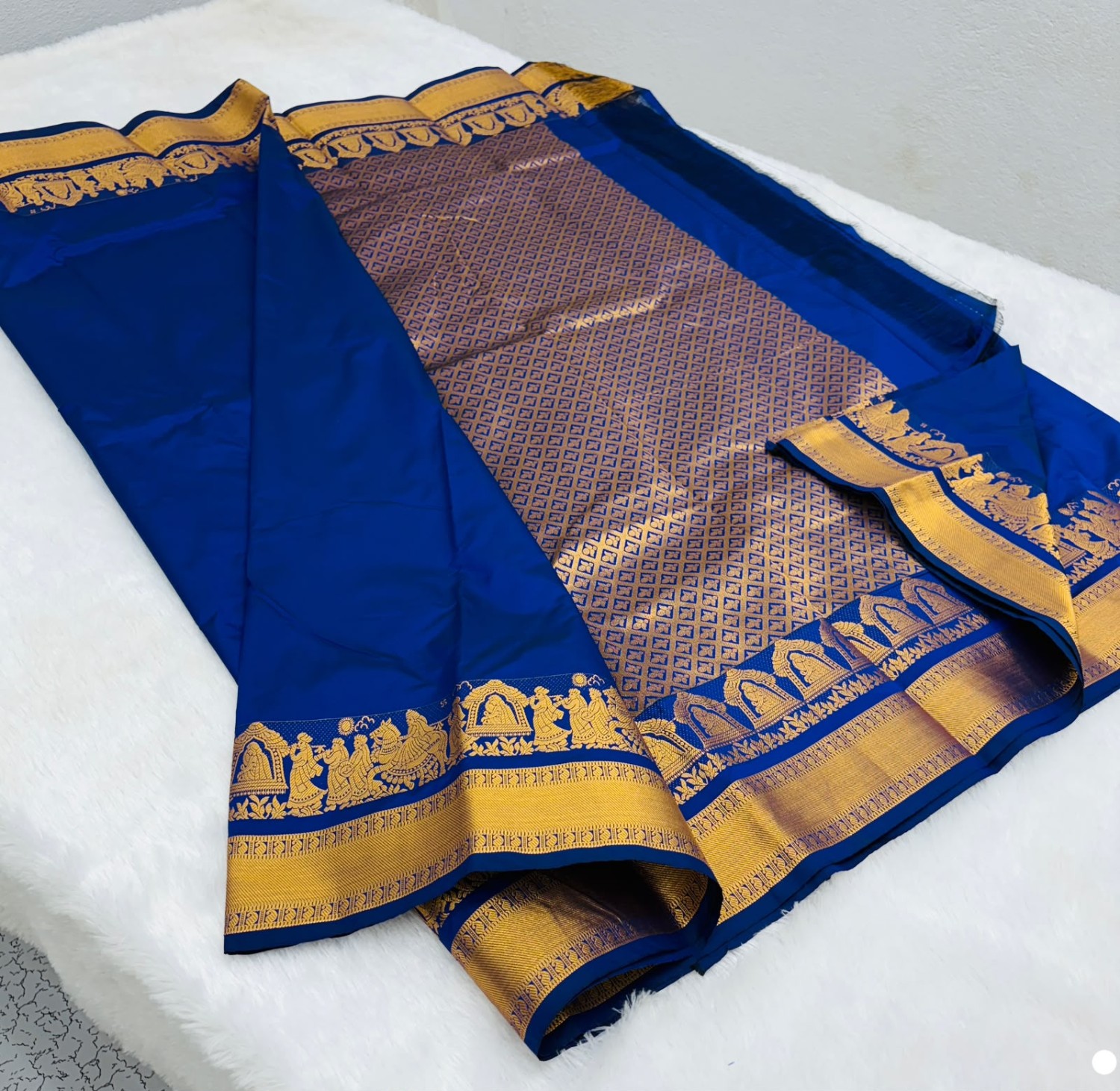 Kanchipuram Pallaku soft silk sarees