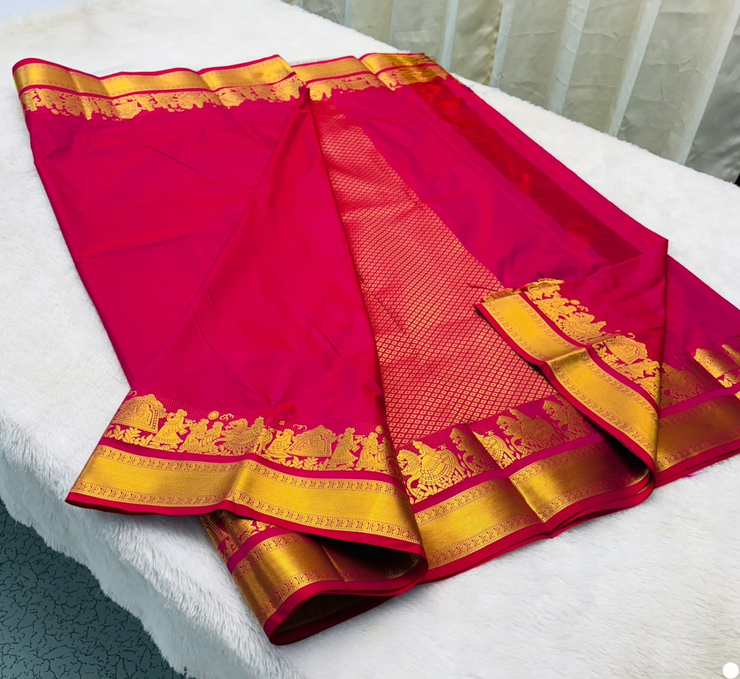 Kanchipuram Pallaku soft silk sarees