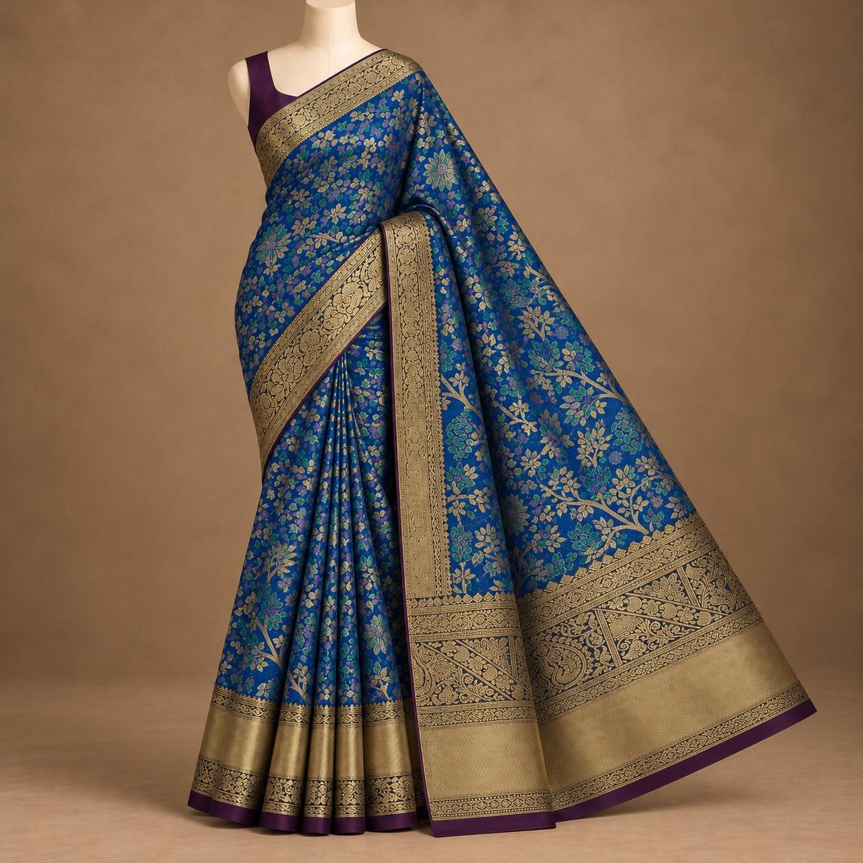 Luxury Bridal wedding silk saree