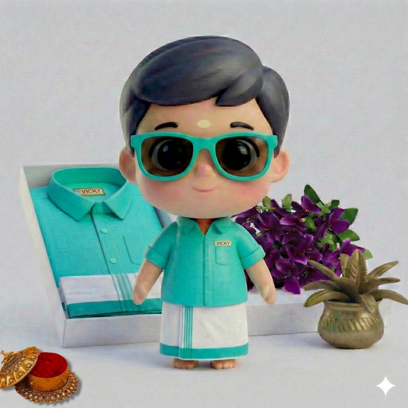 Kids dhoti and shirt